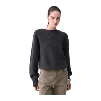 Liu Jo Truien & Vesten, Dames, Grijs, XS, Wol, Maglia Chiusa M/L