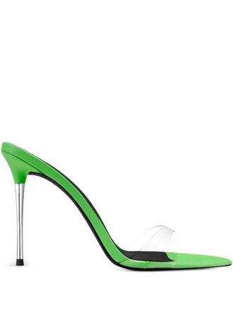Femme LA Azucar Iguana pointed toe heeled pumps 10 cm - White