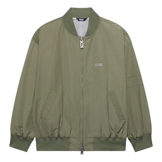 GCDS Varsity Bomberjack - Heren - Bomber jackets - Groen - S - Katoen - Jassen