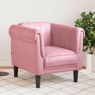 vidaXL Vidaxl - Sill&oacute;n De Terciopelo Rosa