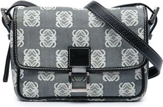 Loewe Pre-owned Loewe Anagram Canvas Flap Crossbody Ladies 723KJ6CJ0ACR05AU