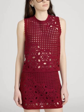 Frame Denim Postcard Tank In Garnet