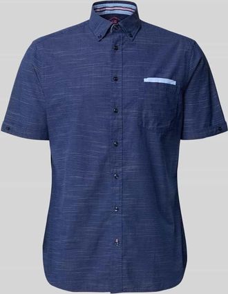 Christian Berg Regular Fit Freizeithemd mit Button-Down-Kragen in Marine, Gr&ouml;&szlig;e 3XL