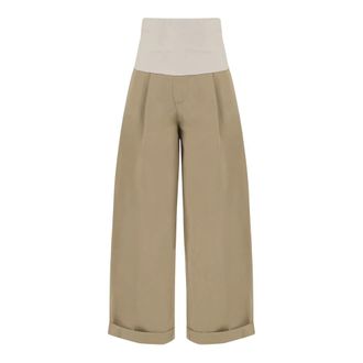 Darkpark Wide Trousers, female, Beige, Size: M Darkpark Rtw... Beige
