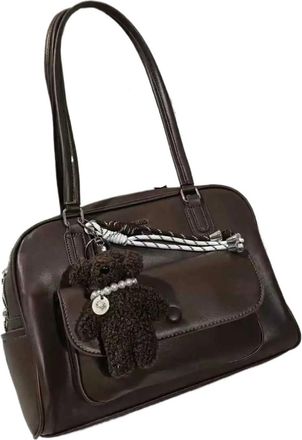 Generic Urban Simple Style Womens Shoulder Bag Handbag Commuter Pillow PU Material