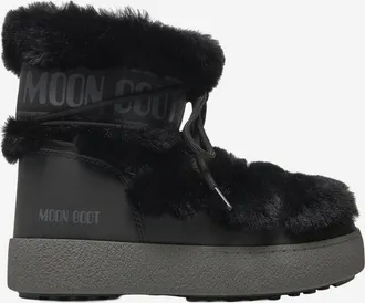 Moon Boot Black Round-toe Boots