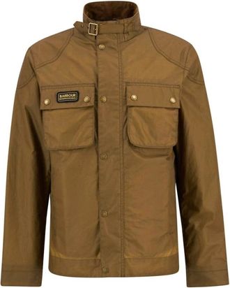 Barbour Jassen, Heren, Bruin, L, Katoen, Merton Waxed Jacket