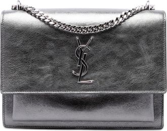 Saint Laurent Pre-owned Saint Laurent Medium Metallic Calfskin Monogram Sunset Crossbody Ladies 6RCY1EPSPNC4LG4H