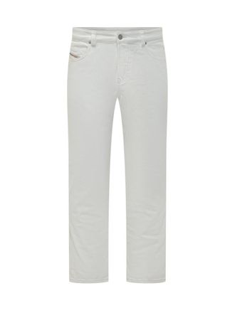 Diesel White Straight Mid Rise Jeans