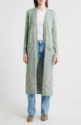Pendleton Cotton Duster Cardigan in Sage at Nordstrom, Size Medium