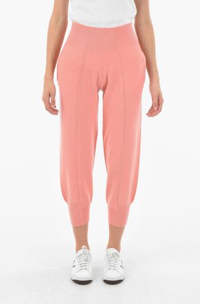 Stella McCartney Joggers in Lana Vergine con Tasche a Filo Stella McCartney