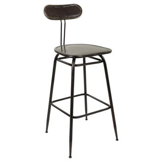 Wanderlust Deco Wanderlust Deco - Taburete De Metal Marr&oacute;n 45x36x106
