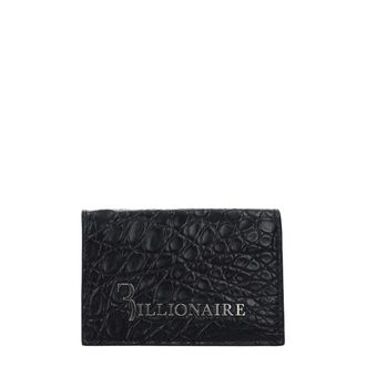 Billionaire Italian Couture Crocodile Mens Cardholder