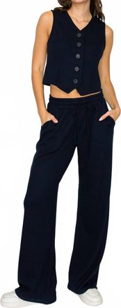 Knit Riot Sutton Lounge Pants In Navy