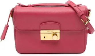 Prada Pre-owned Cross Body Bags, female, Pink, Size: ONE SIZE Pre-owned Satchel