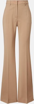 Sportmax Virgin wool flared pants