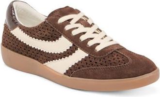 Dolce Vita Merit Perforated Sneaker in Dark Brown Suede at Nordstrom, Size 7.5