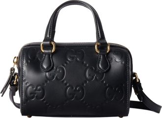 Gucci (WMNS) Gucci GG Super Mini Top Handle Bag Black 790130-AADLO-1000