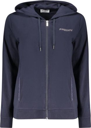 Freddy Hoodie met lange mouwen - Dames - Vesten met rits - Blauw - S - Hoodies & sweatvesten