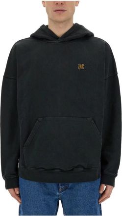 Palm Angels Hoodies - Heren - Hoodies - Zwart - S - Hoodies & sweatvesten