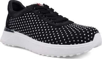 National Comfort Keana Crystal Sneaker in Black Fx at Nordstrom, Size 11