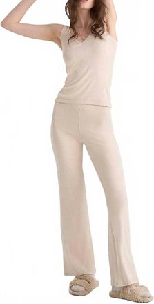 ATM Anthony Thomas Melillo V Neck Tank Top In Soft Wheat