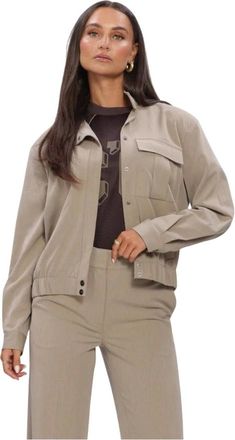 Co'Couture Dames, Jassen, Beige, Maat: S
