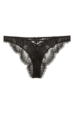 Fleur du Mal Mila Cheeky Briefs in Black at Nordstrom, Size 1