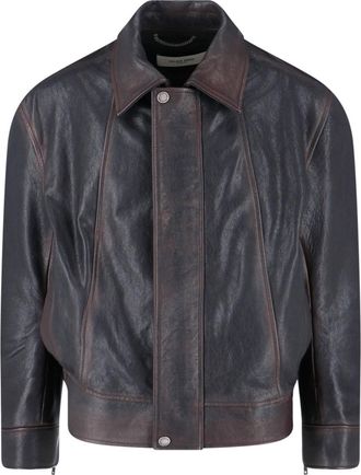 Golden Goose Giacca In Pelle Prince