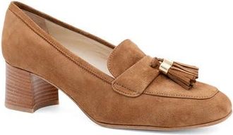 Amalfi By Rangoni Balcanico Tassel Pump in Toasted Suede at Nordstrom, Size 5.5