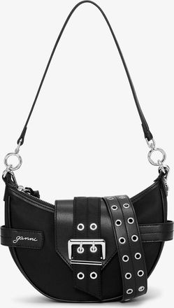 Ganni Black Small Bucky Crossbody Bag