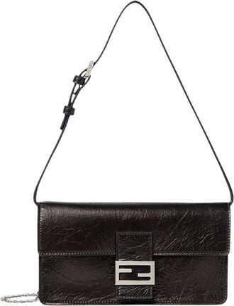 Fendi Black Logo Small Shoulder Bag