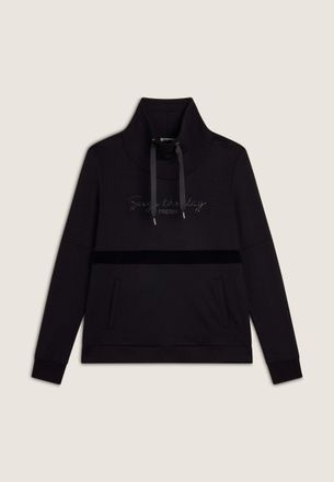 Freddy Sweatshirt FREDDY Pullover F4WCXS6, Damen, Gr. XL, schwarz, Obermaterial: 95% Viskose CV. 5% Elasthan EL., Sweatshirts Sweatshirt