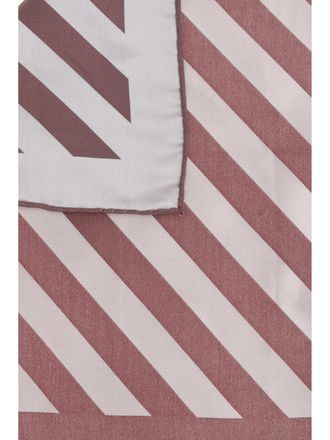 Brunello Cucinelli Mens Pocket Square Cherry Cotton Scarf Scarfs