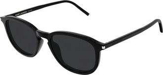 Saint Laurent SL 939 Zonnebril - Heren - Zonnebrillen - Zwart - 52 MM - Nylon - Accessoires