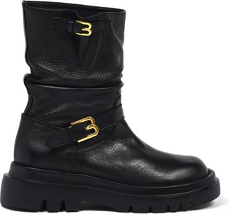 Baldinini Ankle Boot in Pelle Tumbled - - Shoes - Donna - Nero - 40 EU