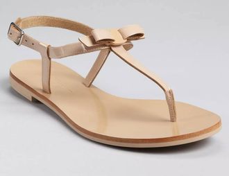 Ferragamo Womens My Summer Flat Thong Sandal In Skin
