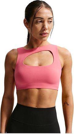 Nike Zenvy Light-Support Lightly Lined Sports Bra Womens Bra Sea Coral/White : XL (US 16-18), Polyester/Spandex