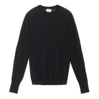 Alysi Round-neck Knitwear, female, Black, Size: L Black Sweaters