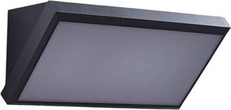 Lindby Lindby - L&aacute;mpara De Pared Led Exterior abby En Negro Pl&aacute;stico