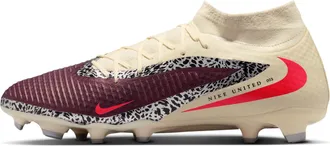Nike Mens United Phantom 6 High Academy Multi-Ground Soccer Cleats in Red | IO8447-661