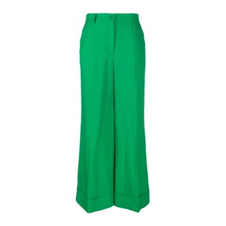 P.A.R.O.S.H. P.a.r.o.s.h., Dames, Broeken, Groen, Maat: XS Linnen