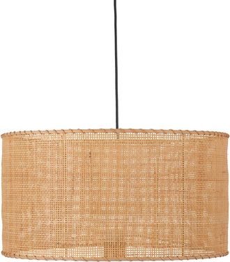 Sulion Lámpara de techo de ratán con cable negro