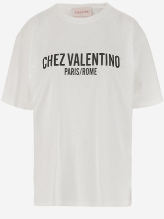 Valentino White Roundneck Logo T-Shirt