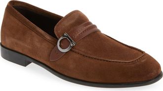 Ferragamo Terence Apron Toe Loafer in Naturale at Nordstrom, Size 10.5