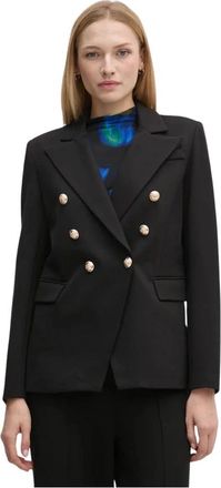 Gaud&igrave; Blazer met knopen - Dames - Blazers - Zwart - L - Polyester - Jassen