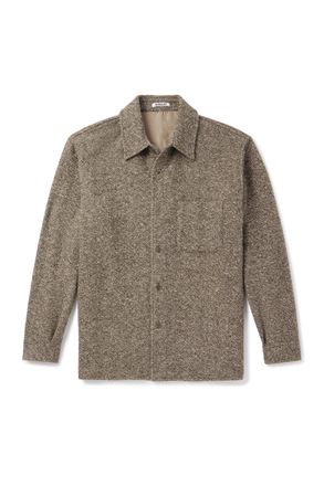 Auralee Wool-Tweed Shirt Jacket