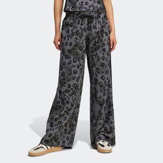 adidas Sporthose ADIDAS SPORTSWEAR ANIMAL PRINT 3-STRIPES OPEN HEM, Damen, Gr. S, N-Gr, bunt (multicolor, grau five), Obermaterial: 55% Baumwolle, 36% Polyes