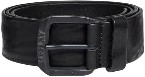 Ceinture Replay En Cuir Cloutée Marron Foncé - Taille 32/34, Occasion En Excellent état, Authentique