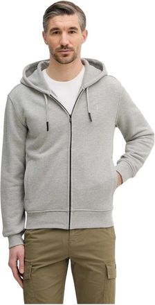 Trussardi Zip-up Hoodie - Heren - Vesten met rits - Grijs - XL - Katoen - Hoodies & sweatvesten